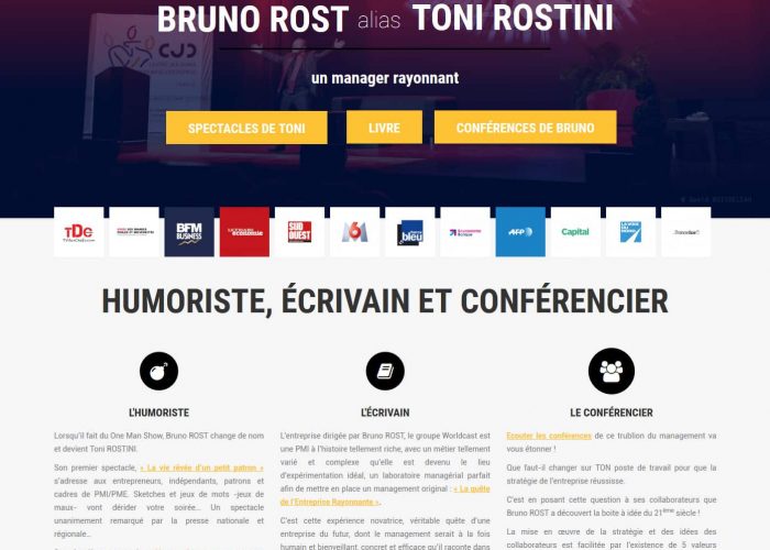 Refonte site internet wordpress toni rostini