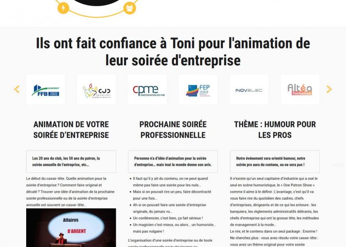 Refonte site internet wordpress toni rostini 3