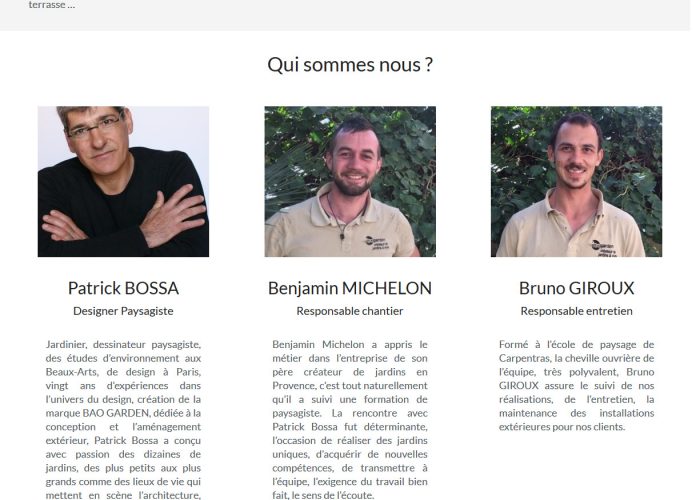 Refonte site internet wordpress - Bao Garden