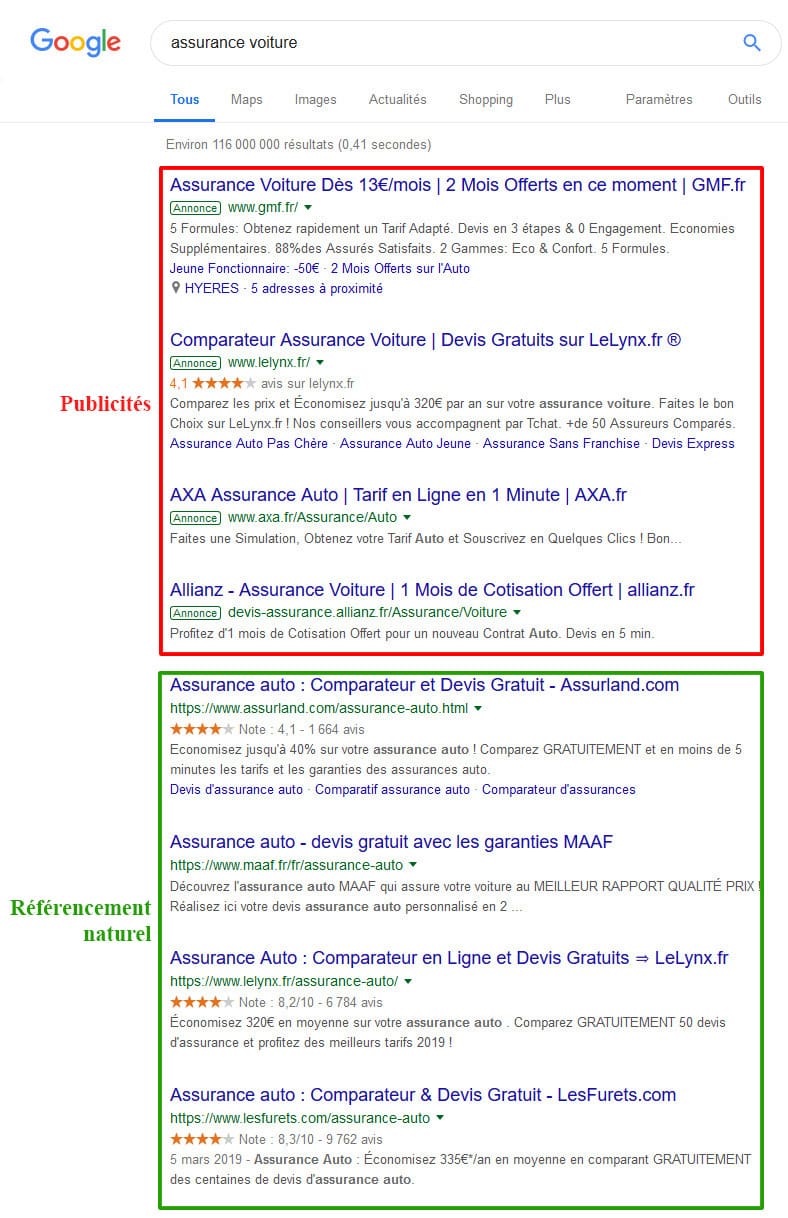 Référencement naturel seo