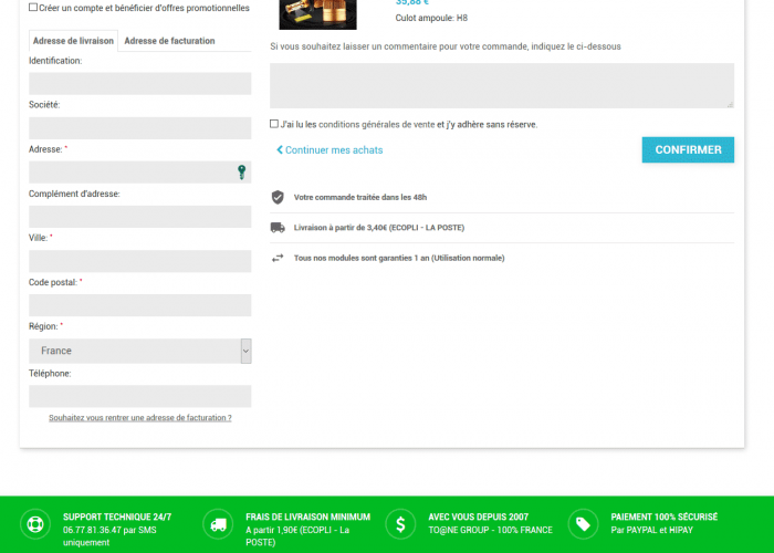 mise à jour prestashop