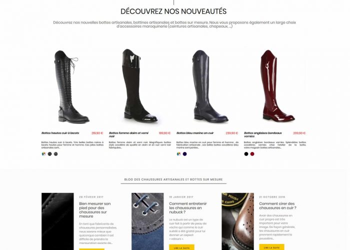 Boutique prestashop 1.7 L'Atelier de la Botte