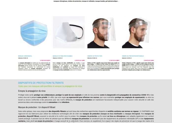 création site ecommerce prestashop 1.7 - CC PARTNERS